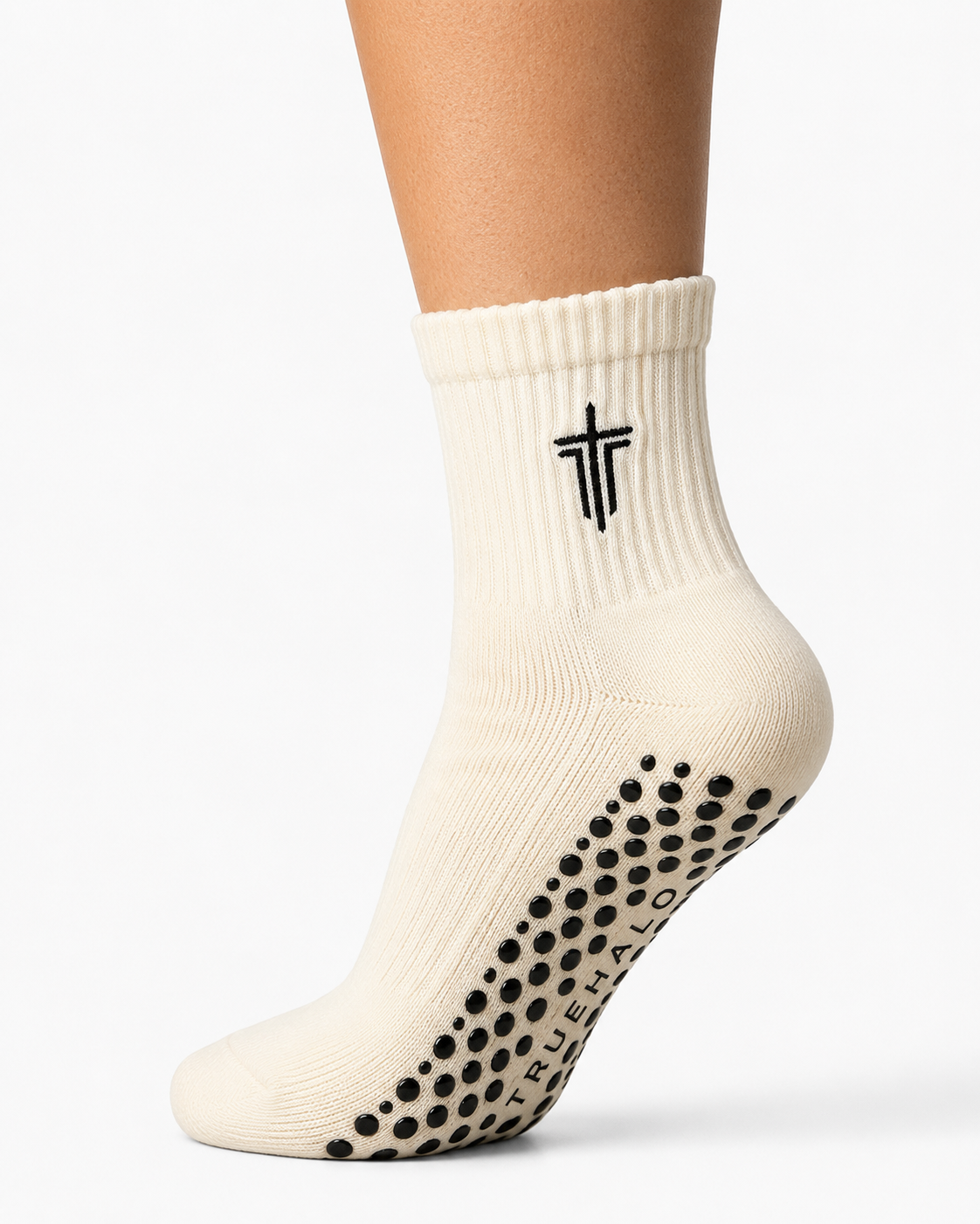 Grip Crew Socks - Ivory