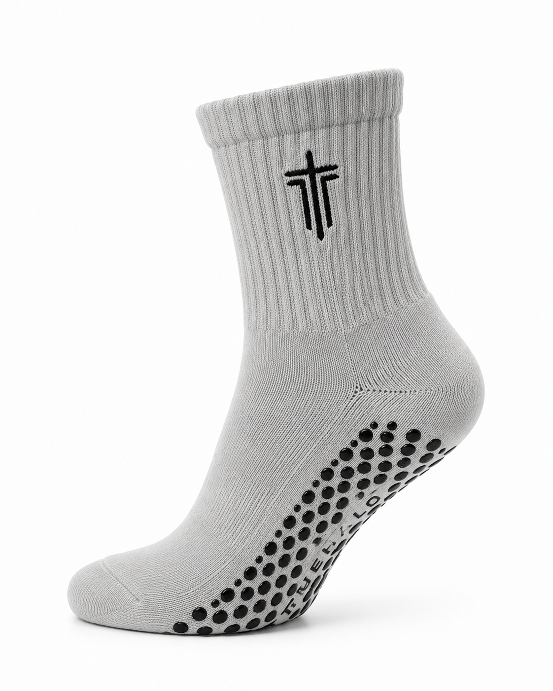 Grip Crew Socks - Gray