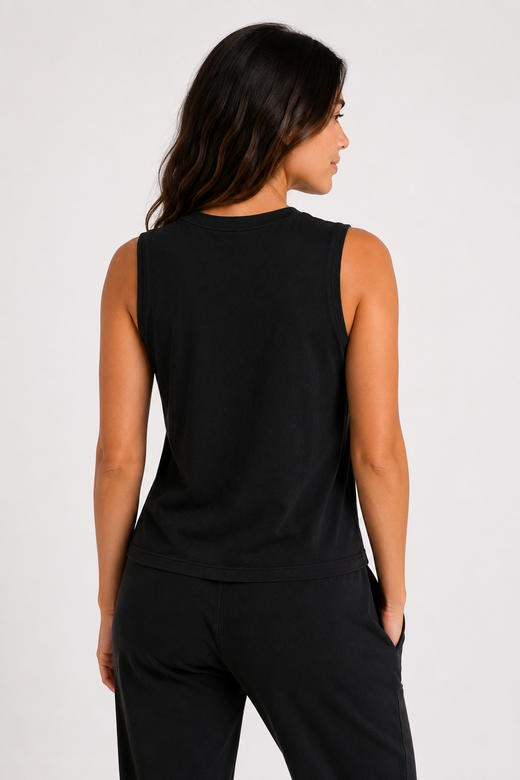 TRUEHALO Women’s Muscle Tank - Black