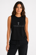TRUEHALO Women’s Muscle Tank - Black