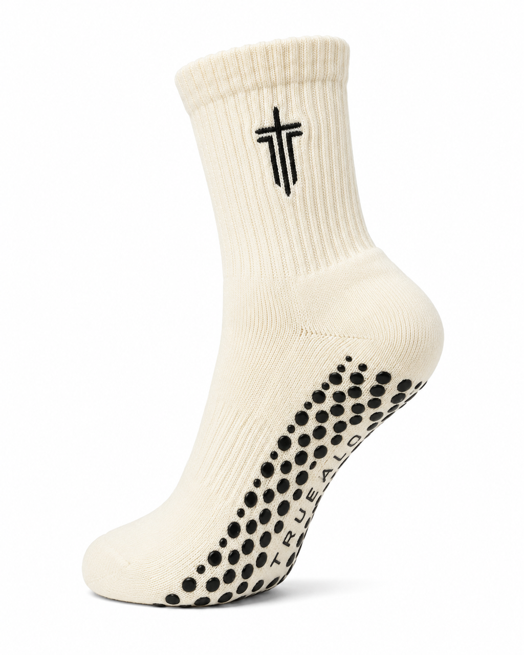 Grip Crew Socks - Ivory