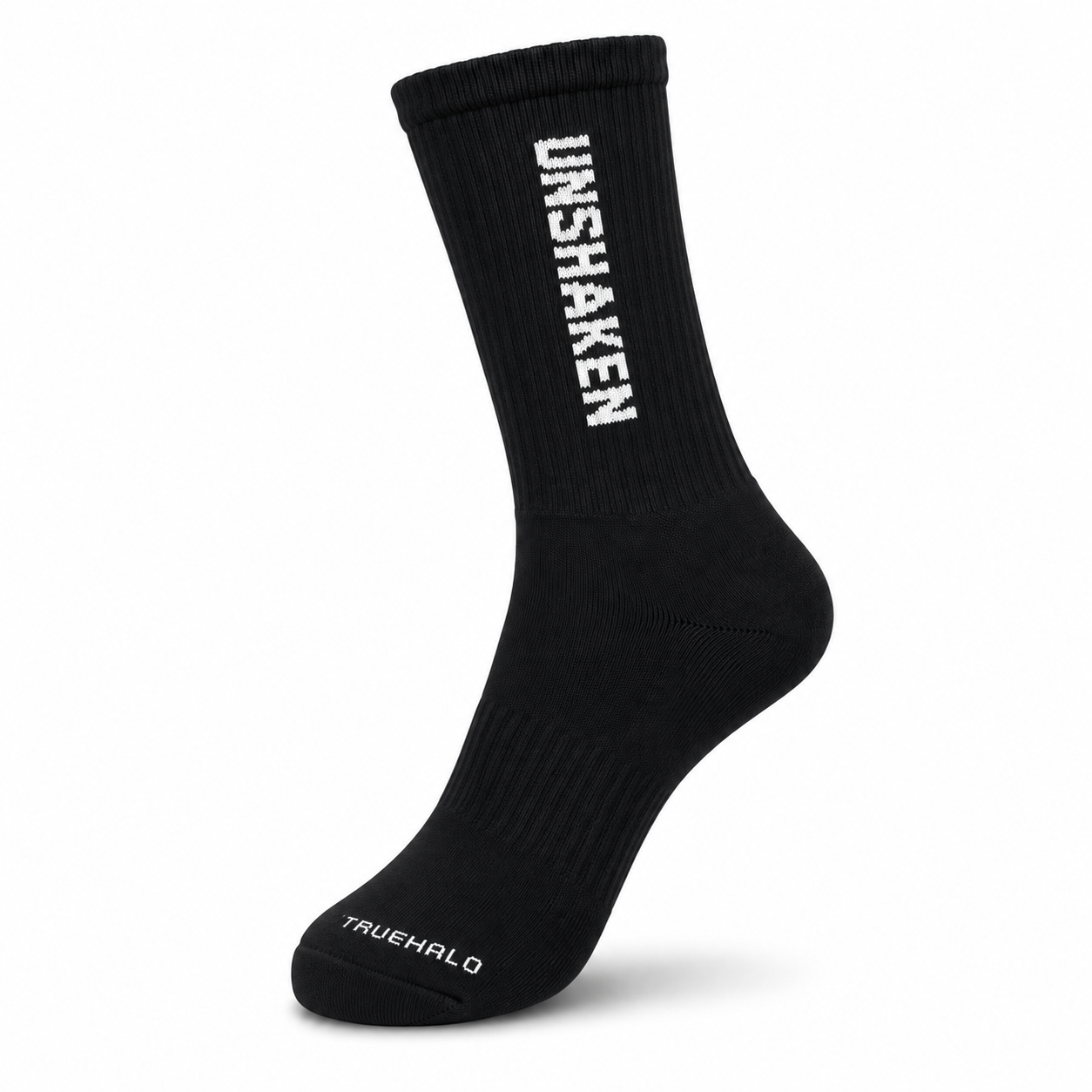 UNSHAKEN Athletic Crew Socks Black
